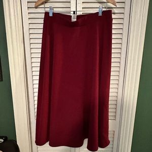 Red/Burgandy Swing Skirt